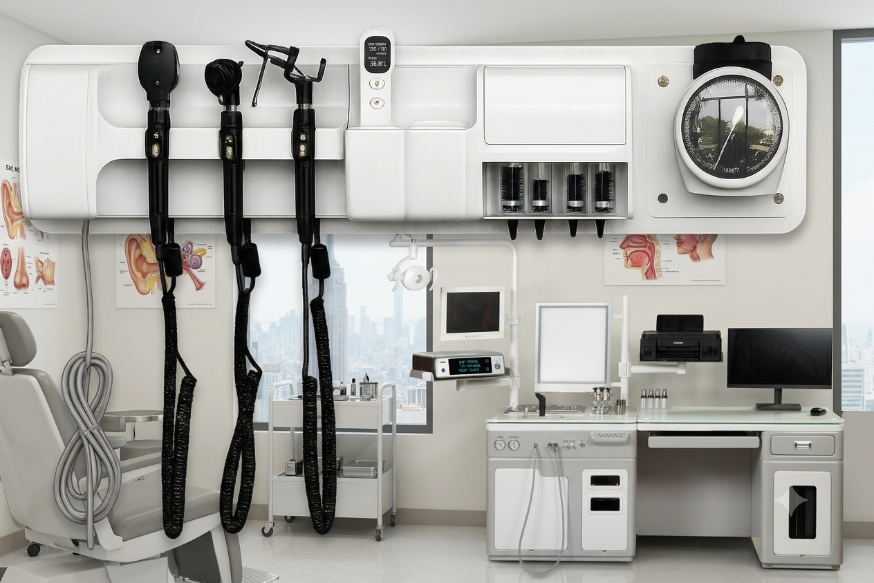 heap Price Integrated Wall Mounted Ent Diagnostic System for Clinic