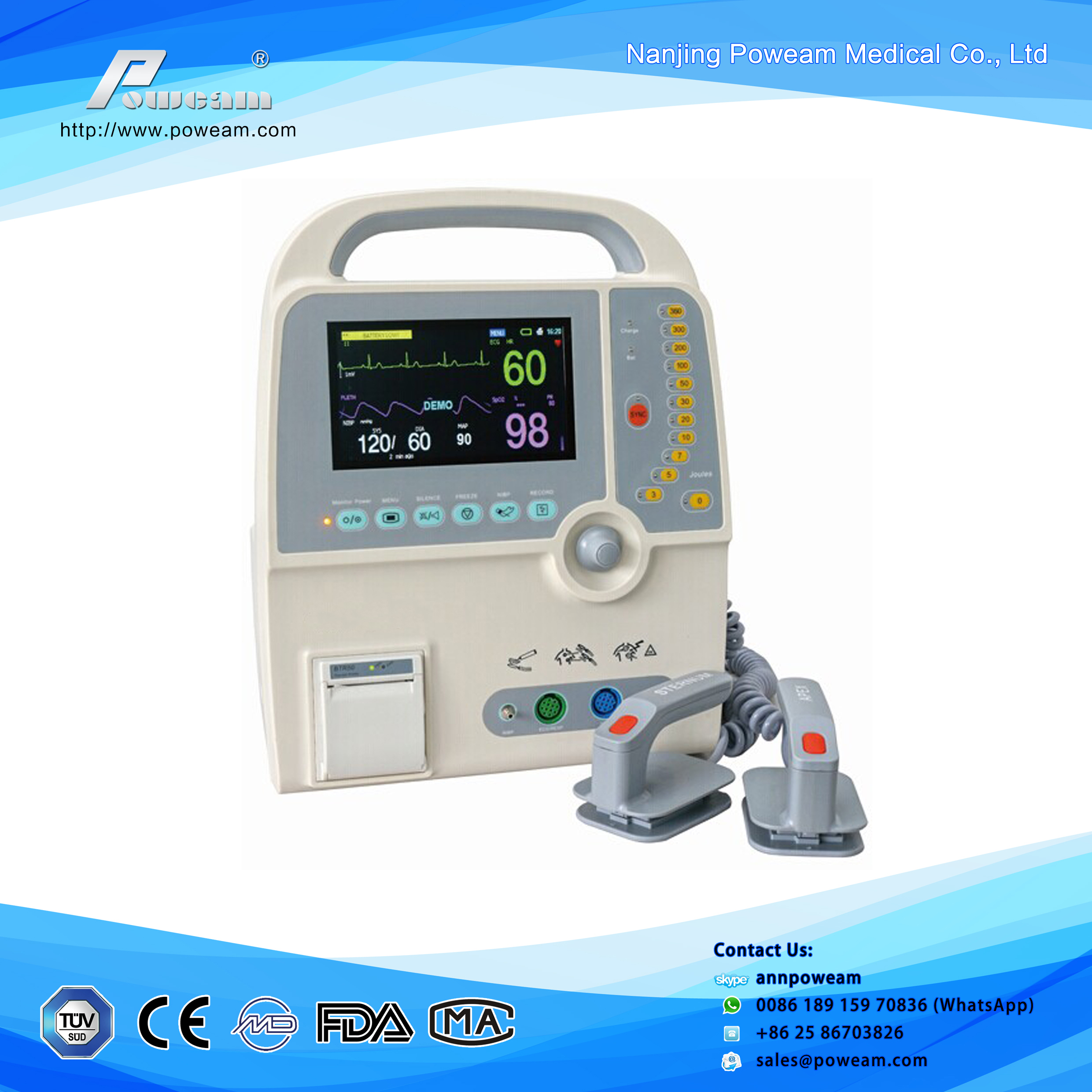 cardiac defibrillator,cardiac defibrillator(D-2000B) 