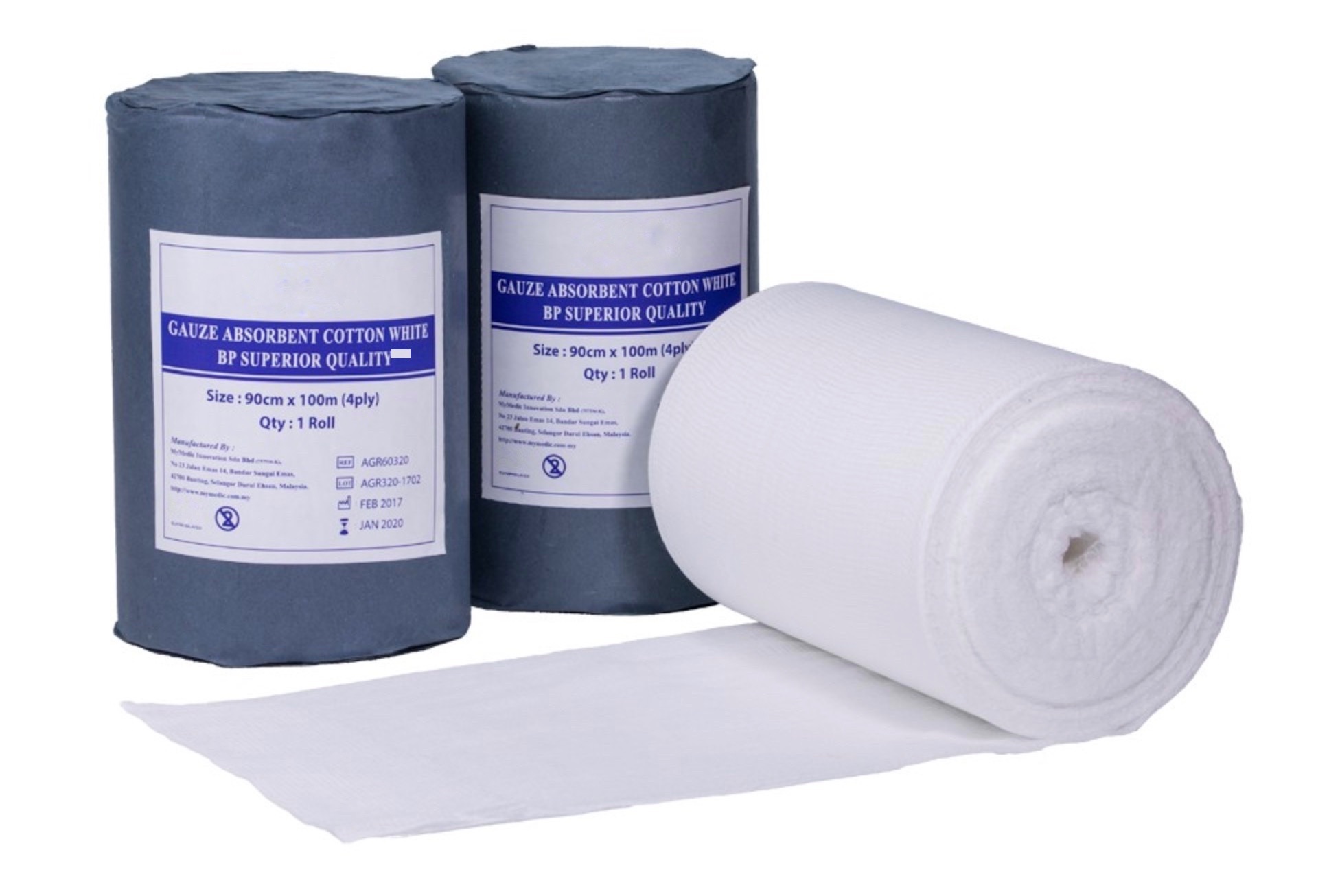 ISO Approved Medical Dressing Disposable Sterile Absorbent Cotton Gauze Roll