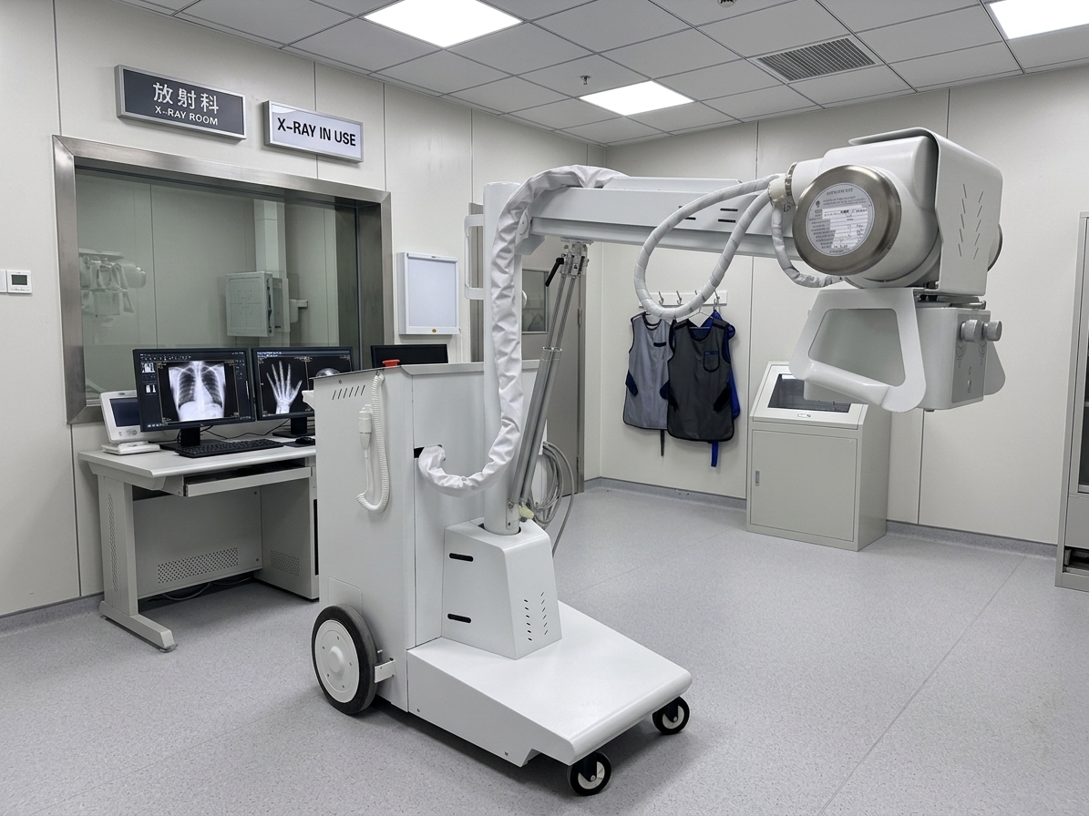 High Frequency Mobile X-ray Equipment 32kW Digital Radiography Machine for Hospital