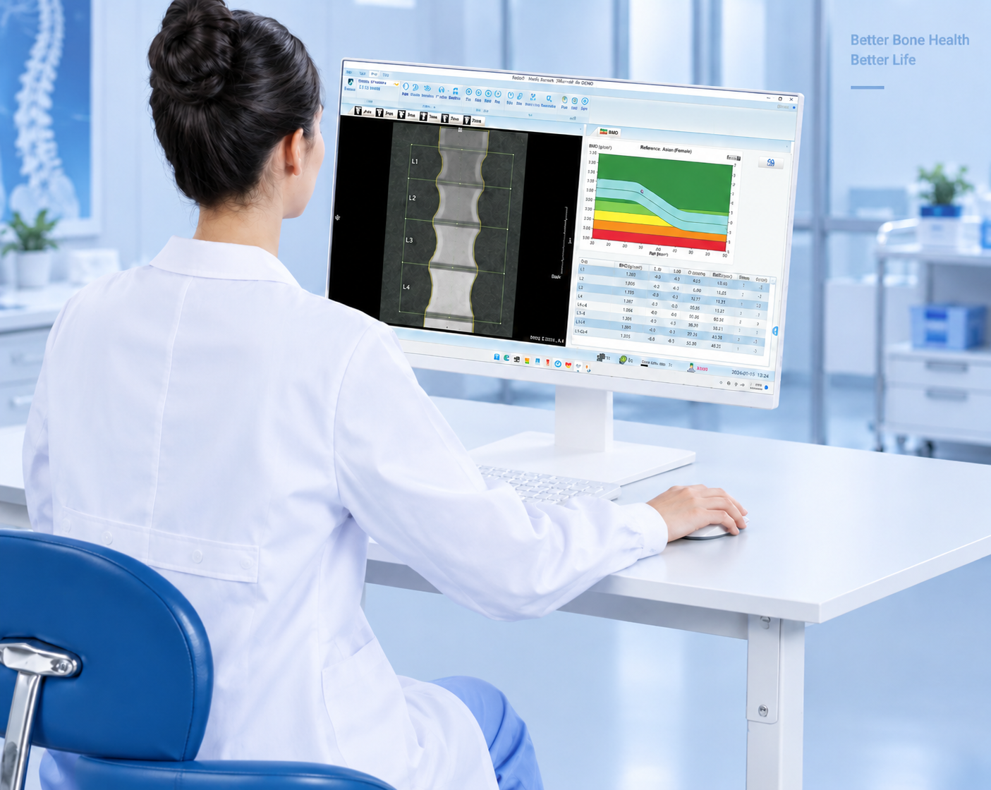 Dual-Energy X-ray DXA Bone Densitometer