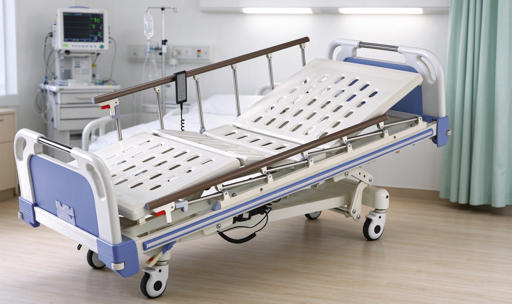 Five Function Electric ICU Bed Adjustable Medical Hospital Patient Bed