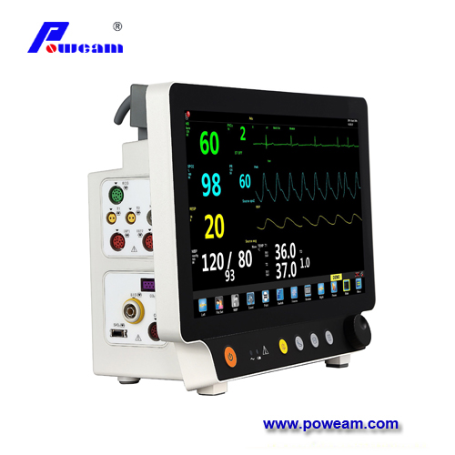 POWEAM S860 Patient Monitor with big touchscreen