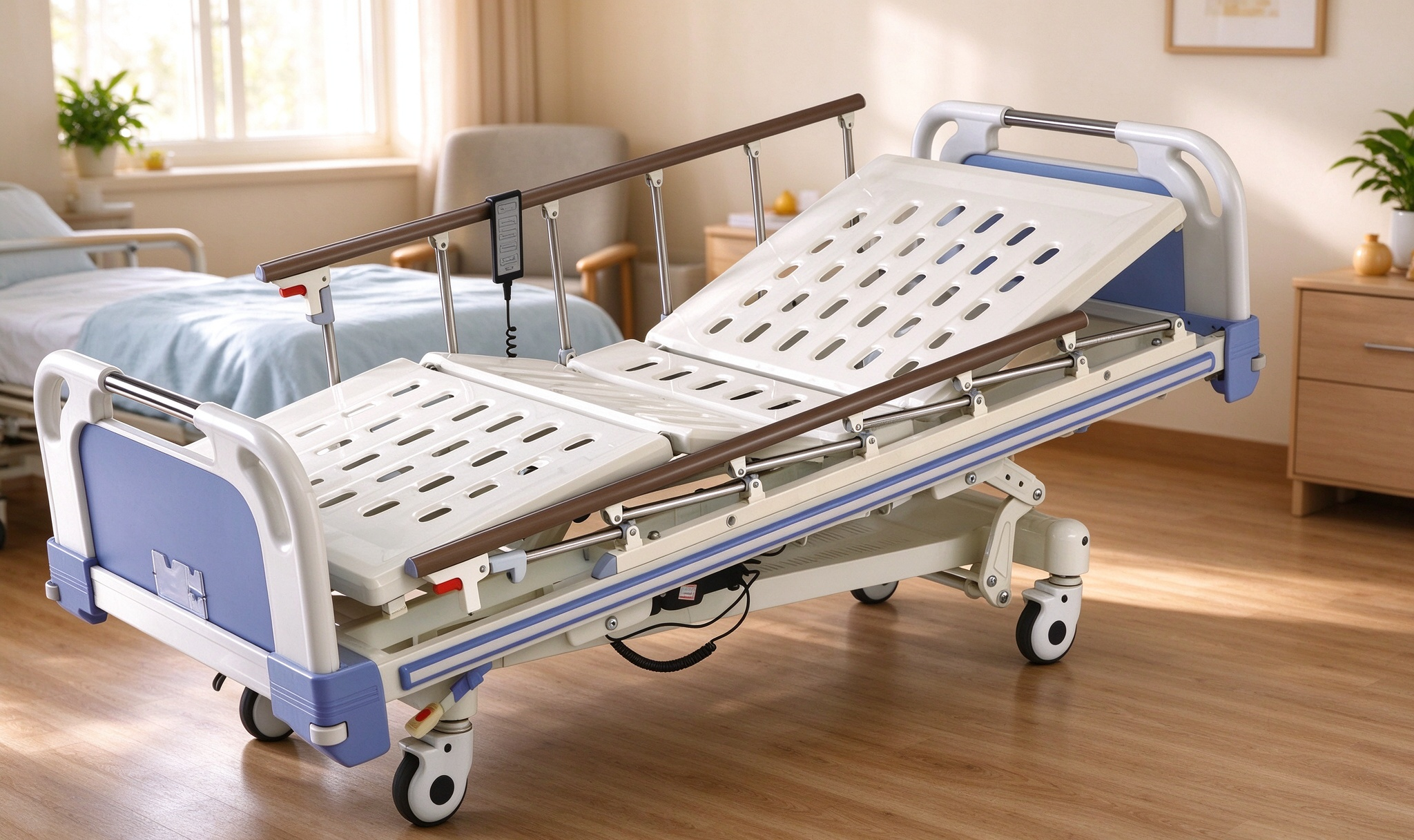 Five Function Electric ICU Bed Adjustable Medical Hospital Patient Bed