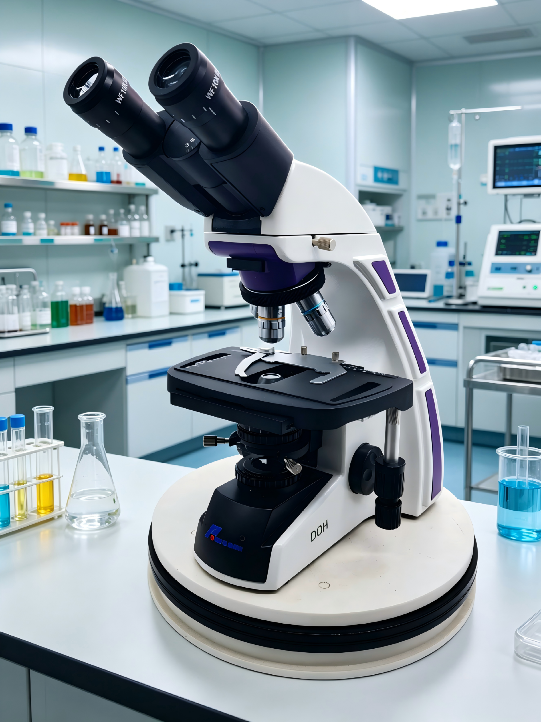 Trinocular Compound Microscope for Lab Research