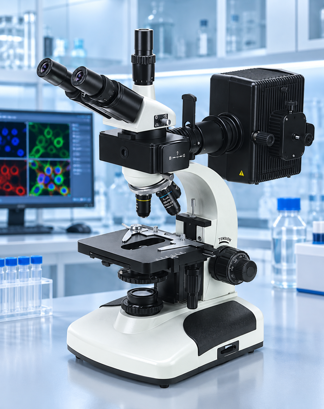 Professional Fluorescent Biological Binocular Microscope